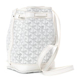 Goyard White Goyardine Petit Flot Bucket Bag PM