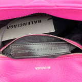 Balenciaga Pink Quilted Leather Touch Puffy Clutch Bag 619450 3314 V 562481