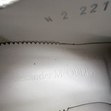 Alexander McQueen White Leather Rave Buckle Boots 37.5