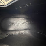 Alexander McQueen Black Leather Rave Buckle Boots 37.5