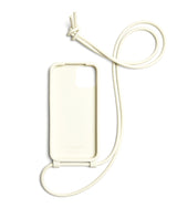 Bottega Veneta White Intreccio iPhone 13 Pro Case On Strap
