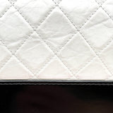 Chanel Black White Quilted Leather Medium Gabrielle Hobo Bag