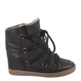 Isabel Marant Black Shearling Nowles Boots