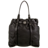Lanvin Black Leather Kentucky Tote Bag