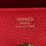 Hermes Rouge Tomate Clemence Lindy 30 Luxybit