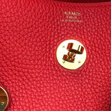 Hermes Rouge Tomate Clemence Lindy 30