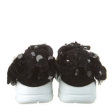 Emilio Pucci Black City One Sequin Ruffle Sneakers