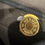 Hermes Ebene Military Toile Vache Hunter Herbag Zip Retourne 20