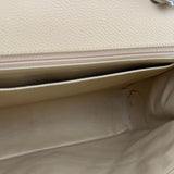 Chanel Beige Caviar Quilted Classic Jumbo Single Flap Bag