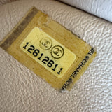 Chanel Beige Caviar Quilted Classic Jumbo Single Flap Bag Serial Number 12612611