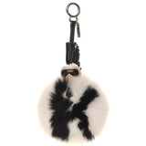 Fendi White Fox Fur Super Karlito Bag Charm