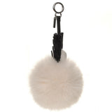Fendi White Fox Fur Super Karlito Bag Charm