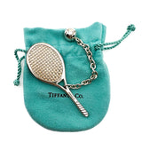 Tiffany & Co Sterling Silver Tennis Racket and Ball Charm