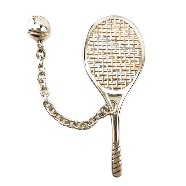 Tiffany & Co Sterling Silver Tennis Racket and Ball Charm