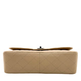 Chanel Beige Caviar Quilted Classic Jumbo Single Flap Bag