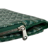Goyard Zipper Pull Goyard Green Sainte-Marie MM Foldable Clutch Bag