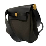 Hermes Ebene Military Toile Vache Hunter Herbag Zip Retourne 20