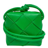 Bottega Veneta Parakeet Green Lambskin Leather Mini Cassette Camera Bag