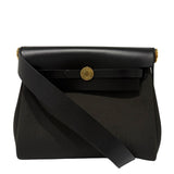 Hermes Ebene Military Toile Vache Hunter Herbag Zip Retourne 20