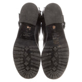 Valentino Noir Rockstud Short Motorcycle Boots