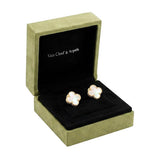 Van Cleef & Arpels 18K Yellow Mother of Pearl Sweet Alhambra Earrings