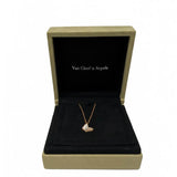 Van Cleef & Arpels 18K Yellow Gold Mother of Pearl Sweet Alhambra Butterfly Necklace