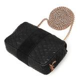Christian Louboutin Black Snakeskin Sweet Charity Bag