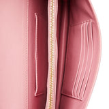 Pink Woven Straw Dots Wallet on Chain Shoulder Bag - LUXYBIT