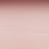 Alexander McQueen Pink Woven Leather Skull Box Clutch Bag
