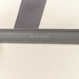 Balenciaga Ecru Canvas Leather Navy Cabas XL Tote Bag
