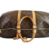 Louis Vuitton Monogram Keepall Bandouliere 55 Travel Bag