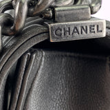 Chanel Grey Metal Chainmail Paris-Edinburgh Small Boy Flap Bag