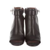 Givenchy Black Leather Shark Lock Boots