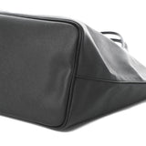 Black Textured Coated Canvas Bambi Antigona Large Tote Bag - LUXYBIT