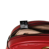 Gucci Red Calfskin Matelasse Leather GG Marmont Waist Belt Bag 75 30