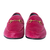 Gucci Horsebit Pink Velvet Jordaan Loafers
