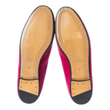 Gucci Velvet Jordaan Loafers Fuchsia Pink 37.