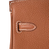 Hermes Gold Togo Leather Palladium Plated Mini Birkin 25 Bag