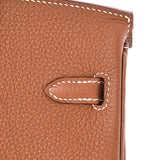 Hermes Gold Togo Leather Palladium Plated Mini Birkin 25 Bag