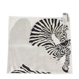 Hermes Noir/Blanc Silk Zebra Pegasus Nano Scarf