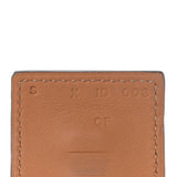 Bleu Paon Epsom Leather Palladium Plated Collier de Chien Bracelet - LUXYBIT