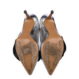 ISABEL MARANT Poween ruffled metallic cracked-leather pumps