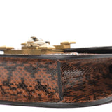 Gucci Black/Brown Elaphe Snake Osiride Small Shoulder Bag
