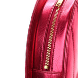 Saint Laurent Pink Chevron Monogram Small Love Heart Chain Bag