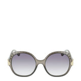 Chloe Grey Vera Scallop Round Sunglasses