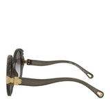 Chloe Grey Vera Scallop Round Sunglasses