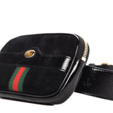 Gucci Black Suede Mini Ophidia Iphone Belt Bag
