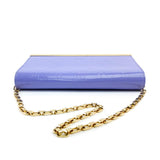 LV Lilac Vernis Ana Clutch Bag Chain