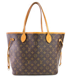 Monogram Canvas Neverfull MM NM Tote Bag.