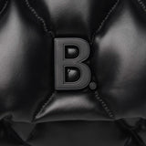Balenciaga Black Large Touch Quilted Puffy Clutch Bag